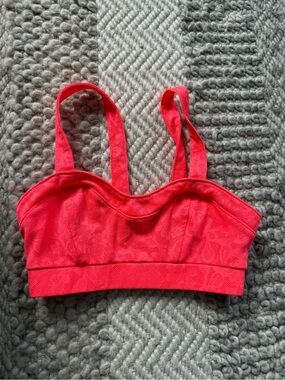 American Eagle Outfitters Coral Pink Lace Crop Bralette workout lace XS 2013